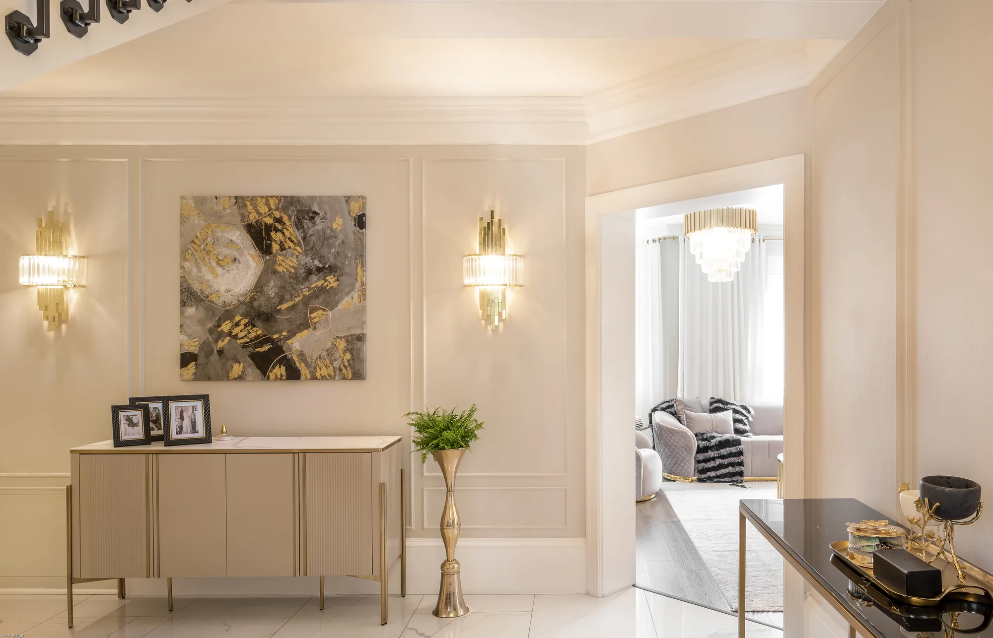 Amenajare interioara rezidentiala — VILA STIL GLAM, stil glam contemporan, Timisoara. Imagine 4 din 13