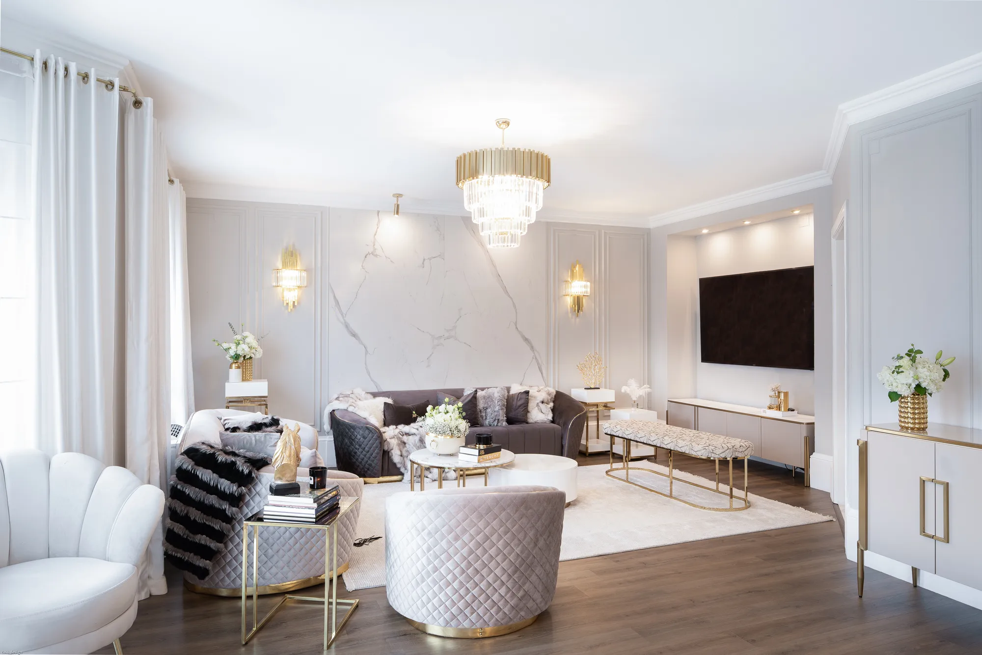 Amenajare interioara rezidentiala — VILA STIL GLAM, stil glam contemporan, Timisoara. Imagine 7 din 13