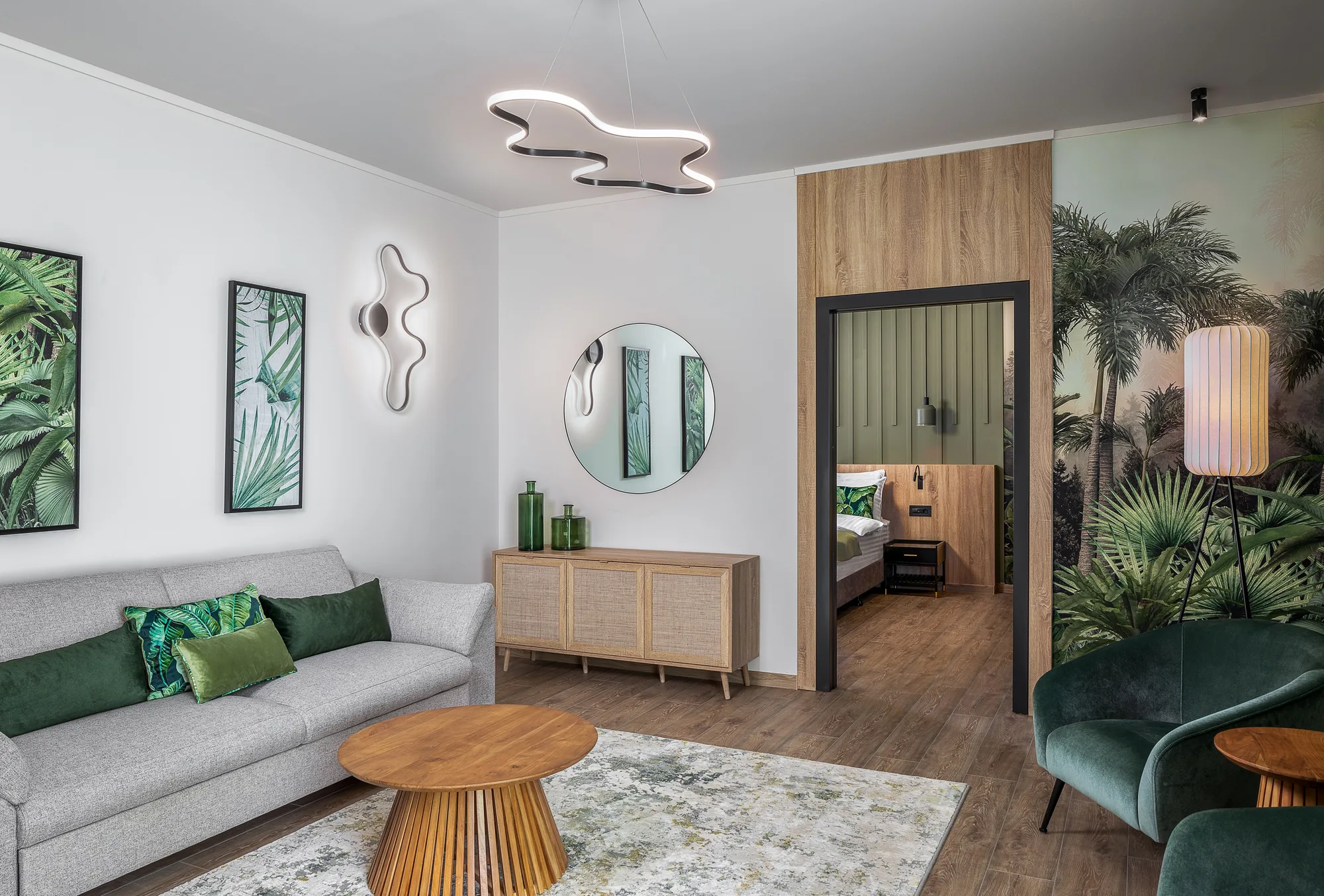 Amenajare interioara comerciala — HOTEL AMAZONIA, stil biophilic contemporan, Timisoara. Imagine 4 din 11