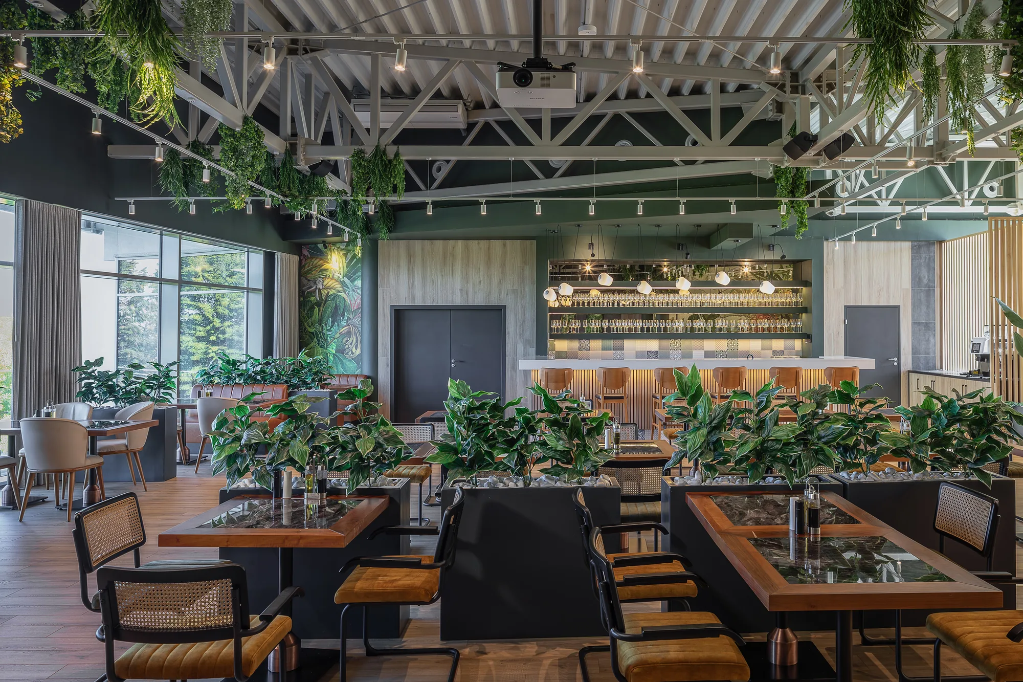 Amenajare interioara comerciala — HOTEL AMAZONIA, stil biophilic contemporan, Timisoara. Imagine 8 din 11
