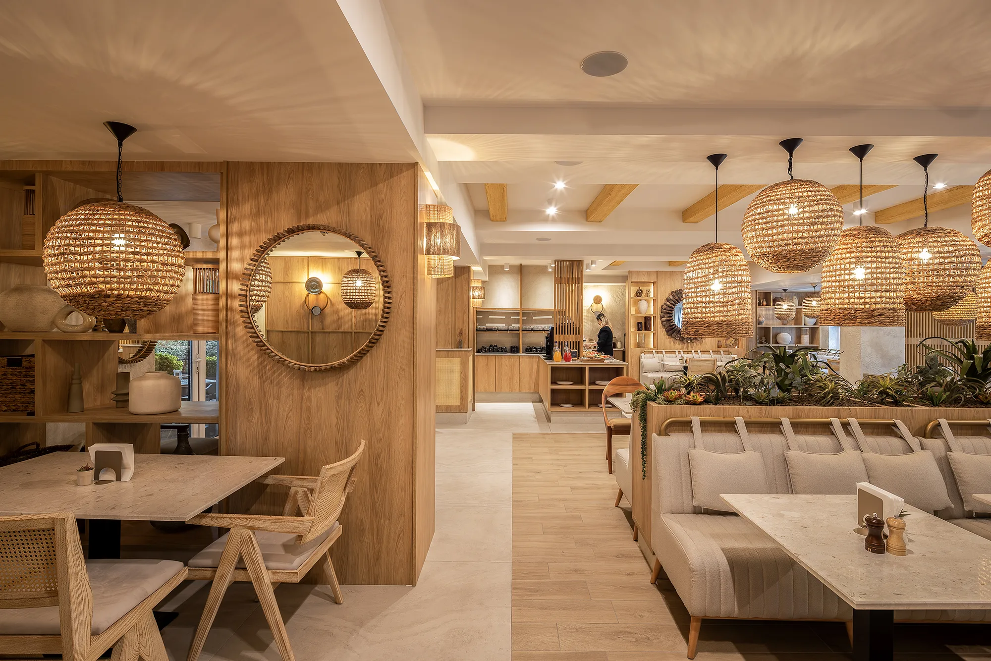 Amenajare interioara comerciala — HOTEL SERENITY, stil wabi sabi, Timisoara. Imagine 10 din 17