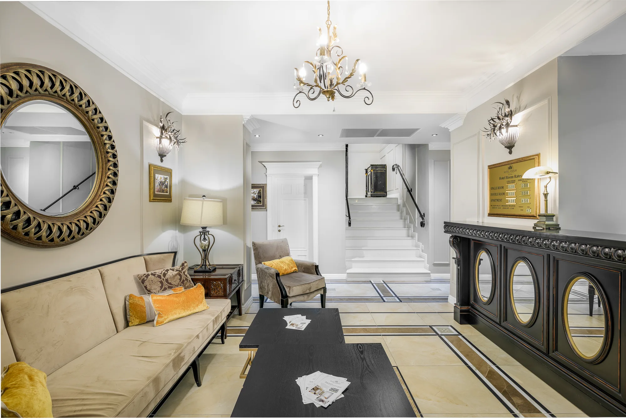 Amenajare interioara comerciala — HOTEL VERSAY, stil clasic, Baile Herculane. Imagine 1 din 16