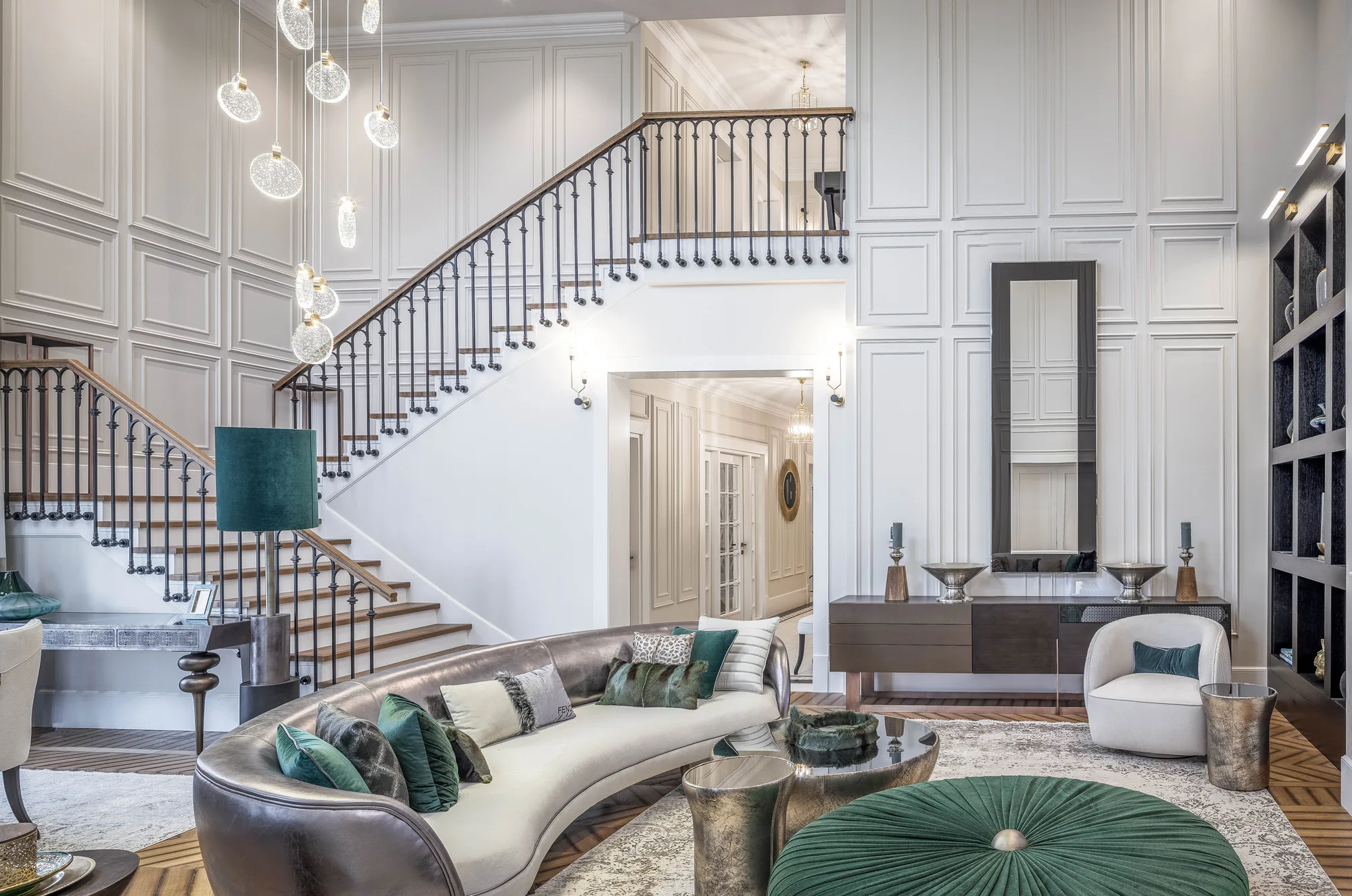 Amenajare interioara rezidentiala — VERDE IN CLASIC, stil glam contemporan, Timisoara. Imagine 4 din 25