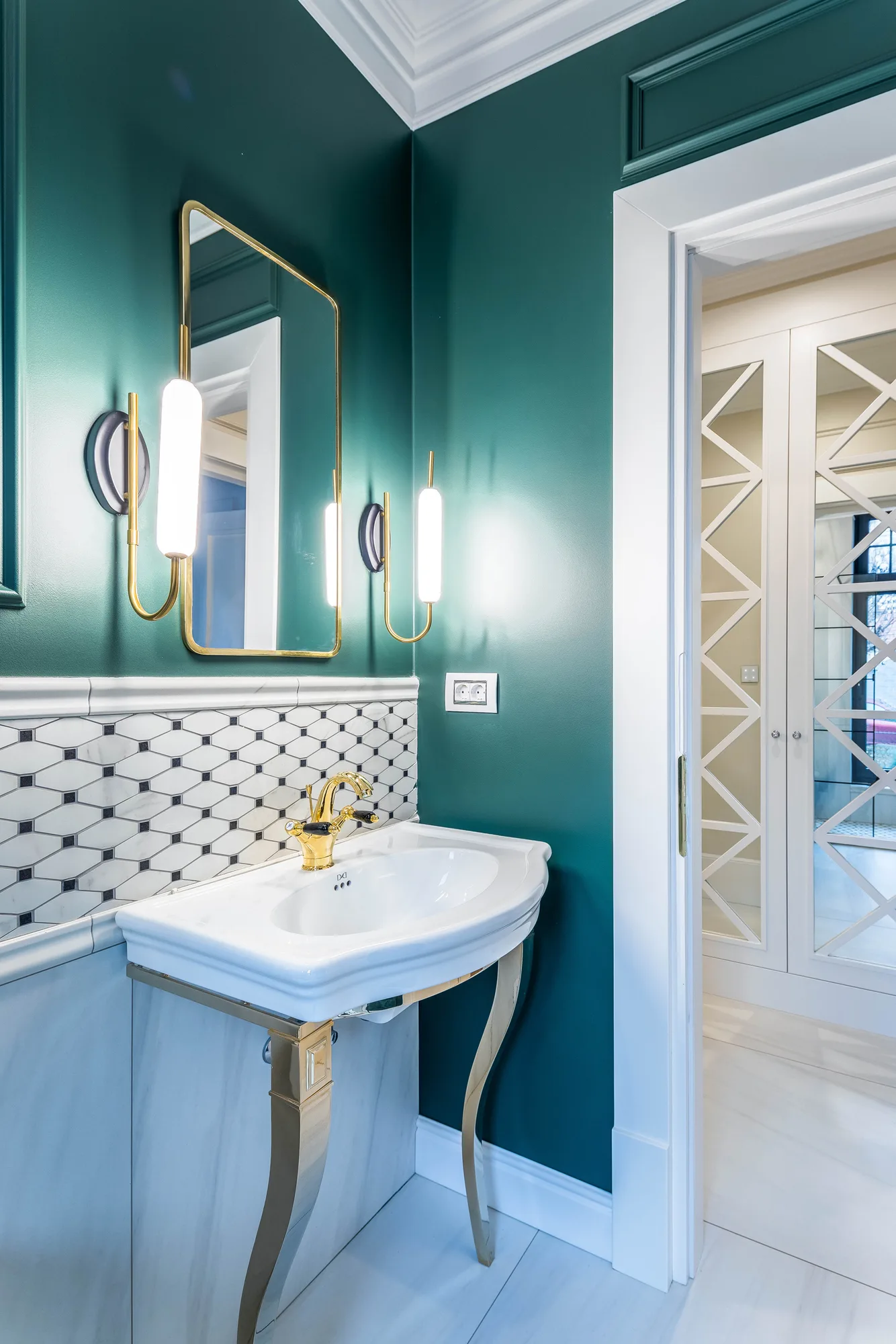 Amenajare interioara rezidentiala — VERDE IN CLASIC, stil glam contemporan, Timisoara. Imagine 24 din 25