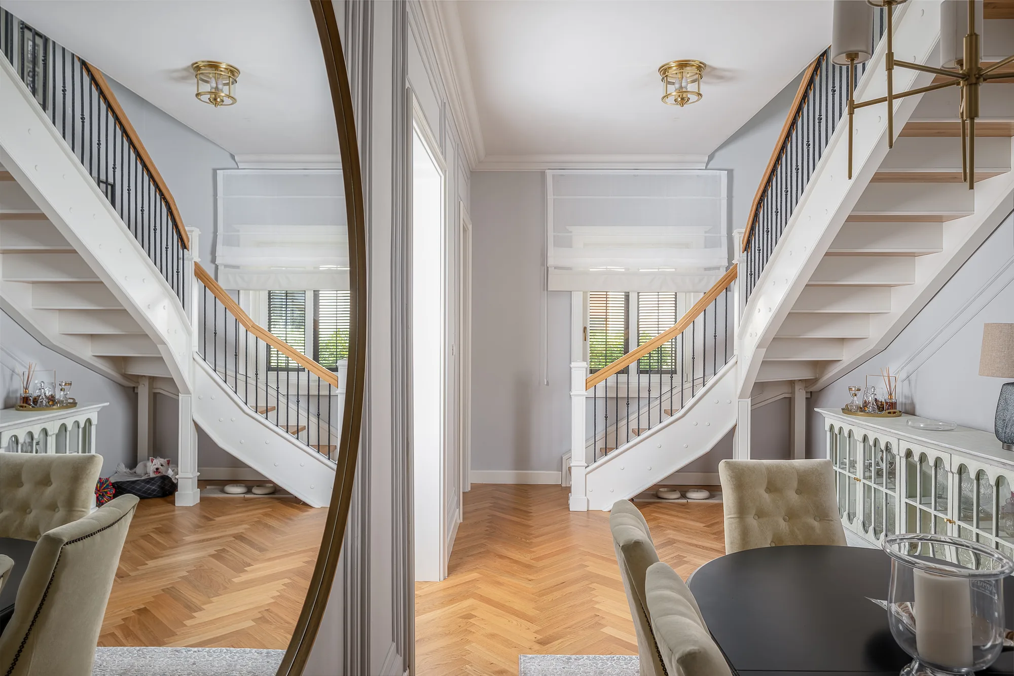Amenajare interioara rezidentiala — VILA CLASICA CU MANSARDA, stil clasic contemporan, Timisoara. Imagine 1 din 8